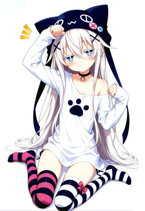 座りネコ