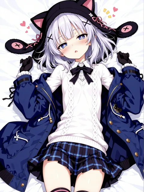 白セーターガール