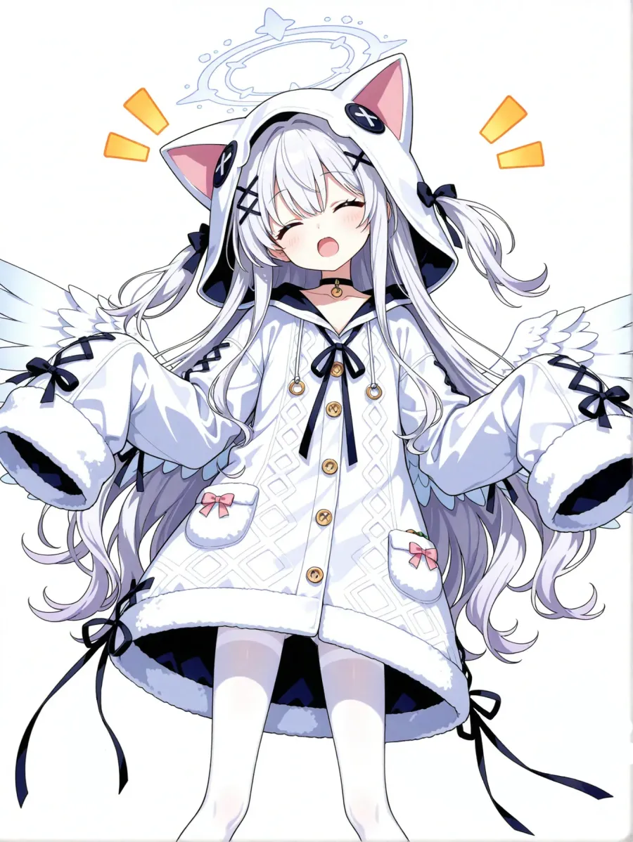 ごきげん白ネコミミ (1)