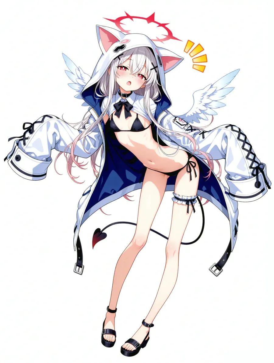 水着パーカーガール (1)