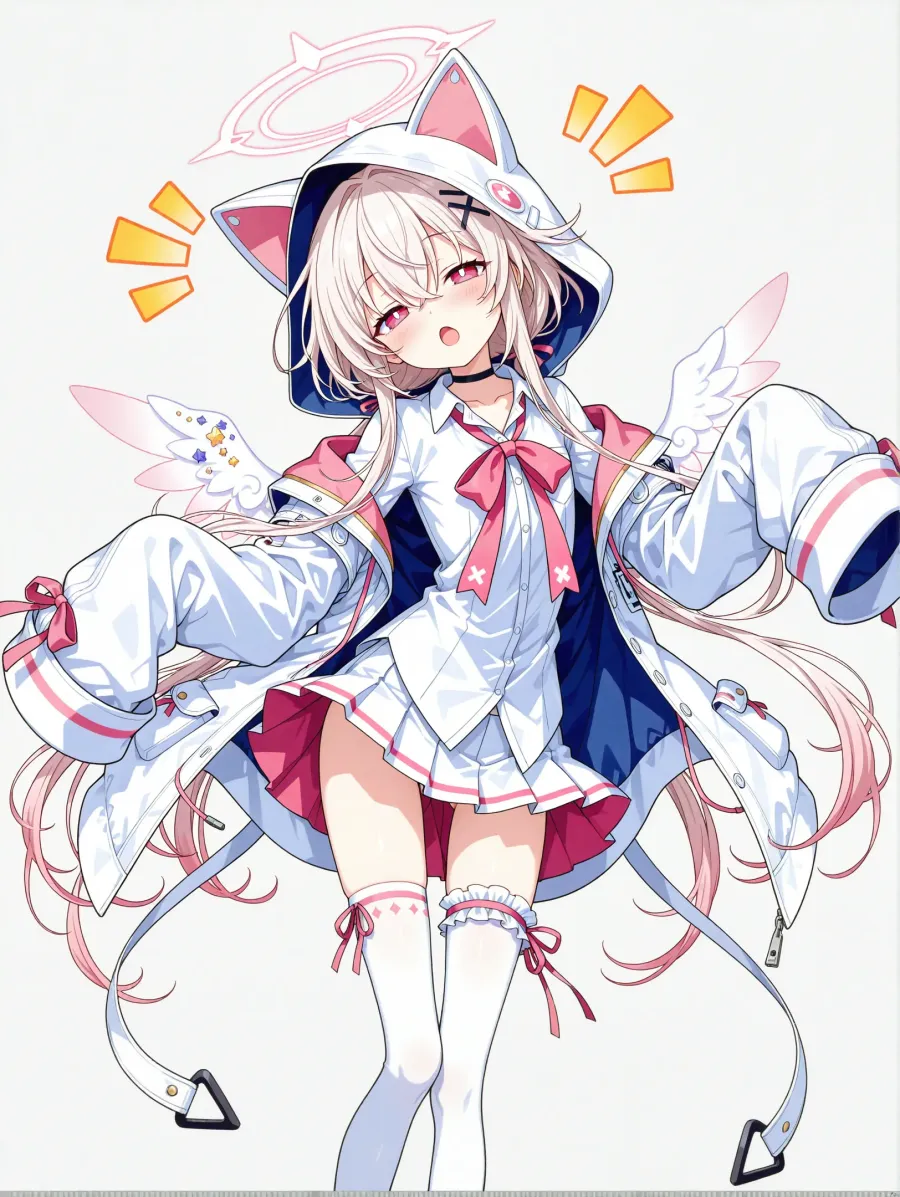 白ニーソ天使さん (1)