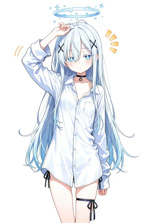 白シャツガール