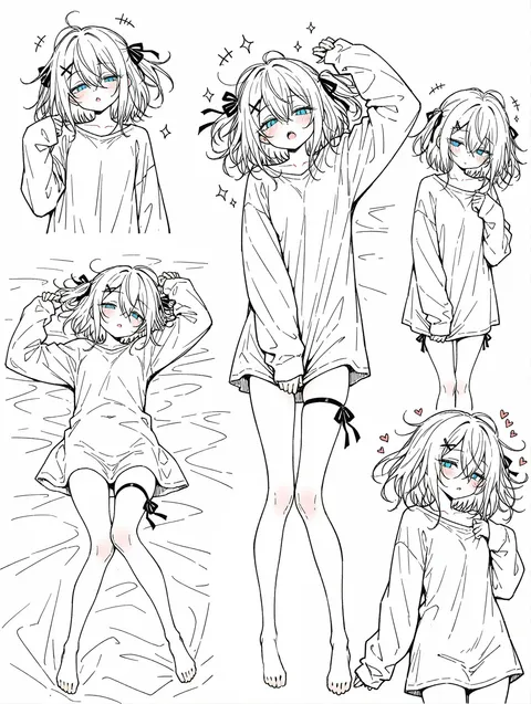 寝そべりガール