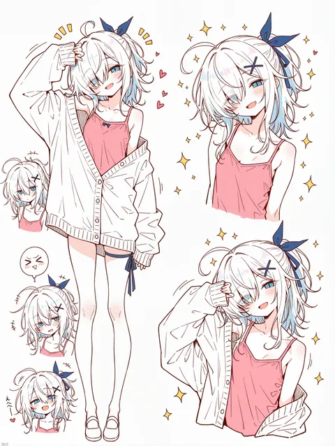 片目隠しリボンちゃん