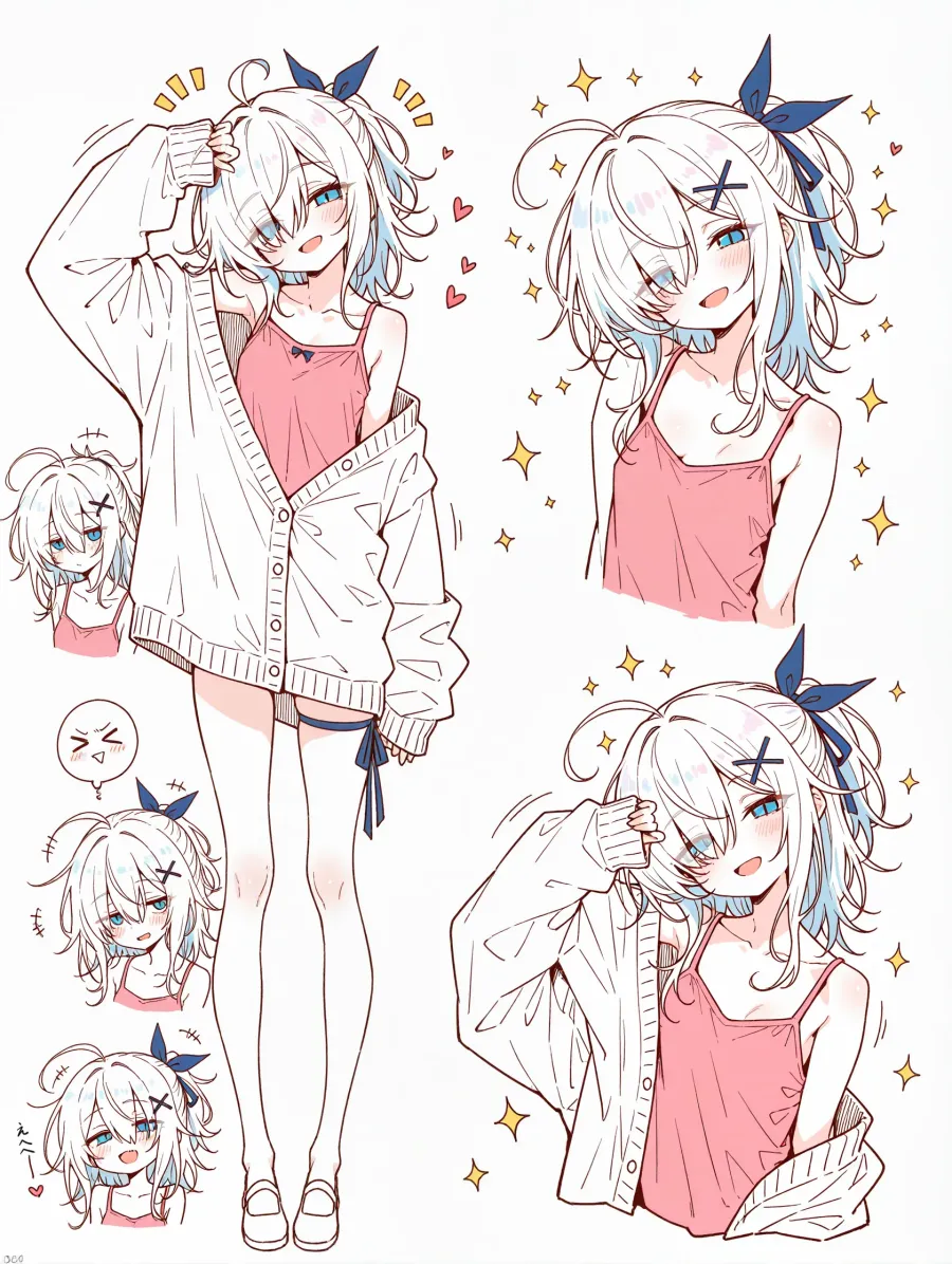 片目隠しリボンちゃん (1)