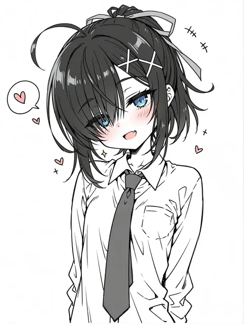 シンプルネクタイガール
