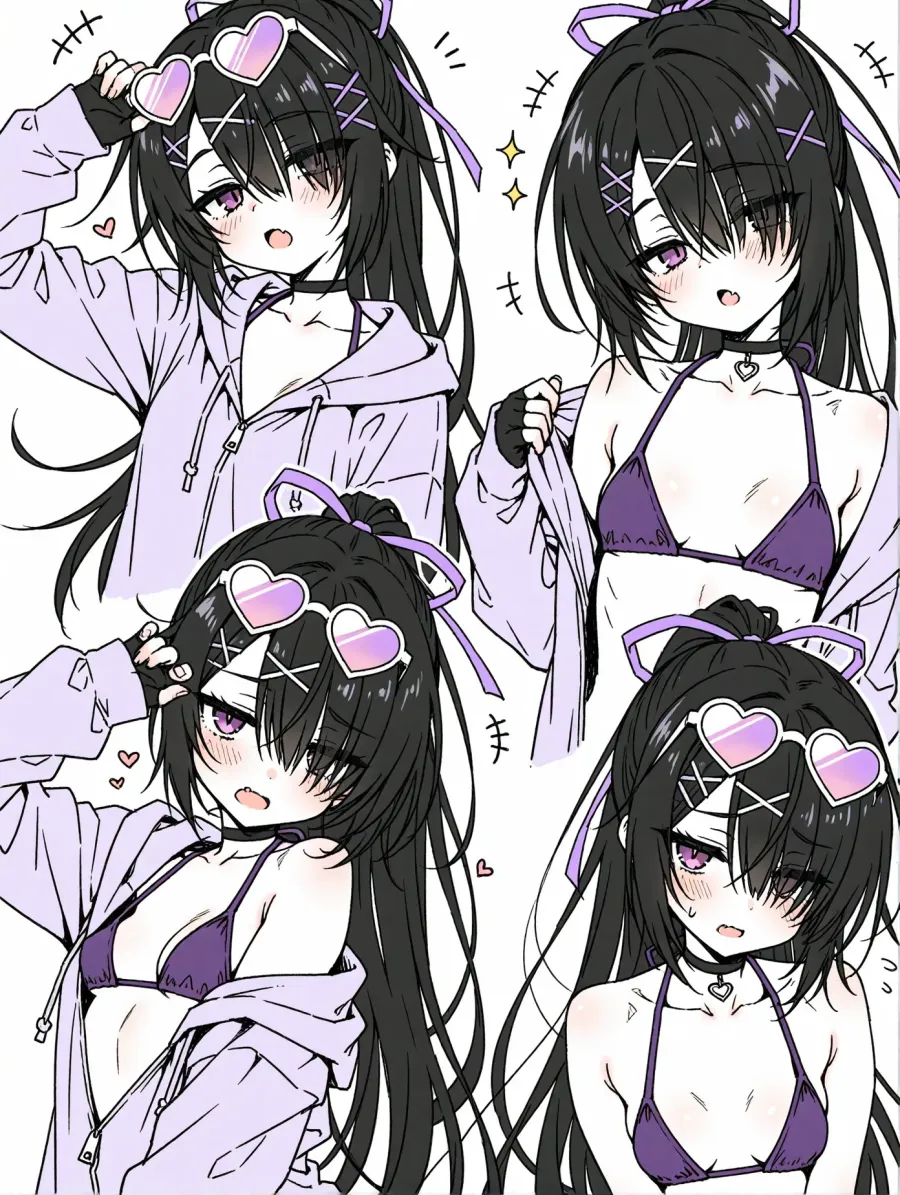水着ポニテちゃん (1)