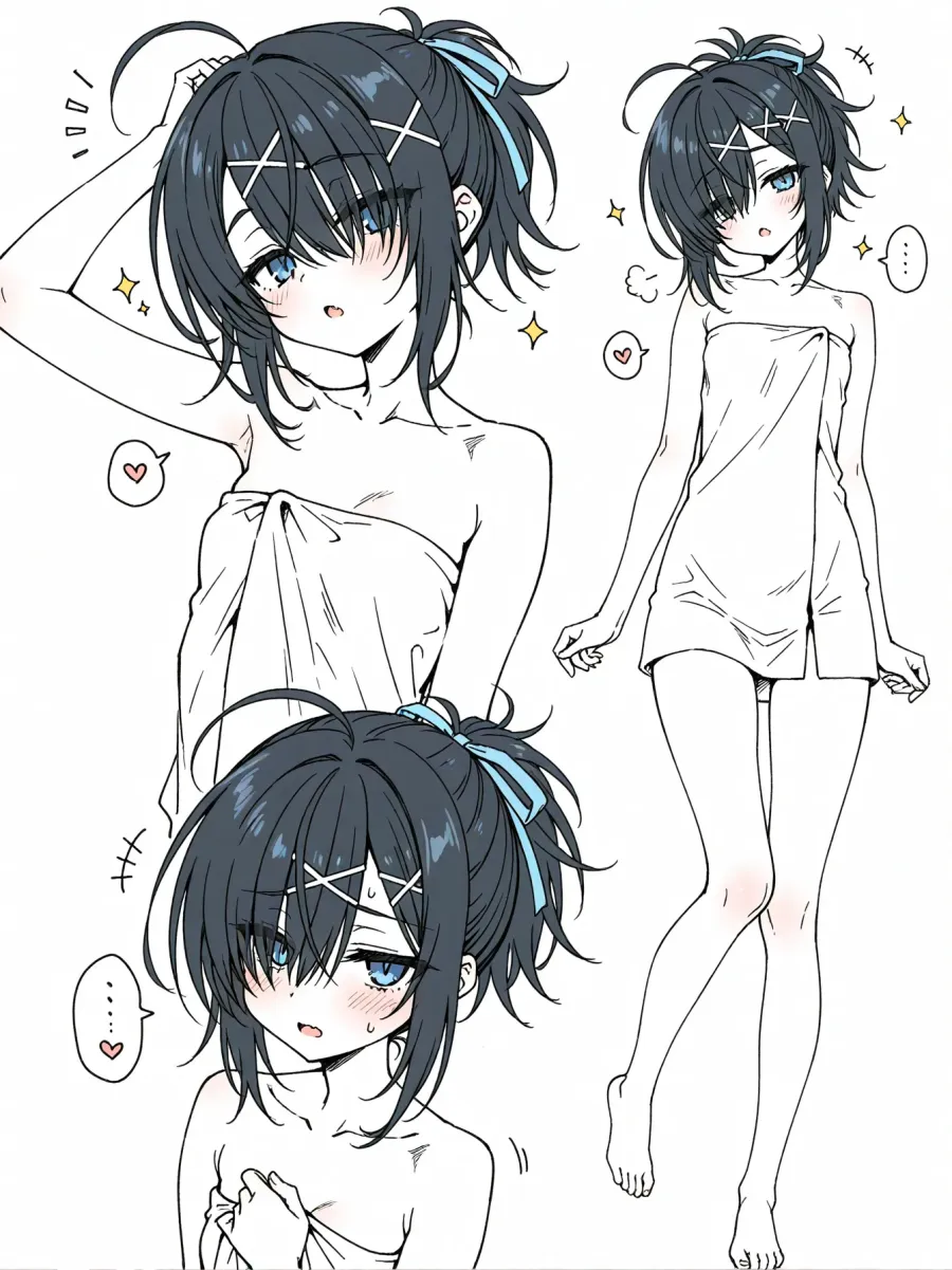 湯上がりバスタオルちゃん (1)