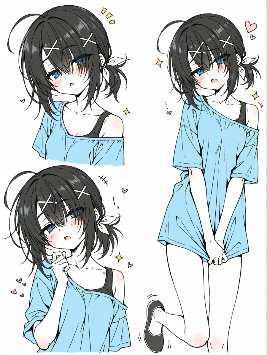 ぶかぶかTシャツちゃん (1)