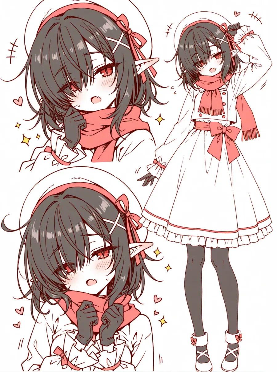 冬服エルフちゃん (1)