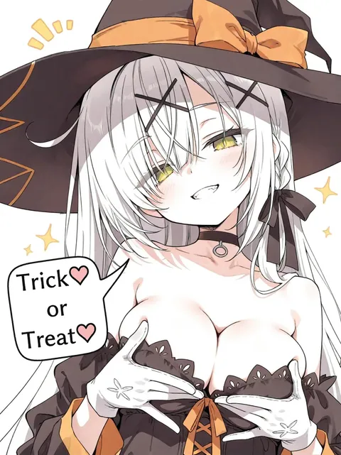Trick or Treat♡ 白髪魔女っ娘