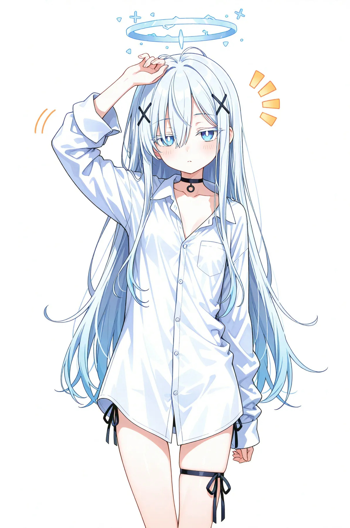 白シャツガール