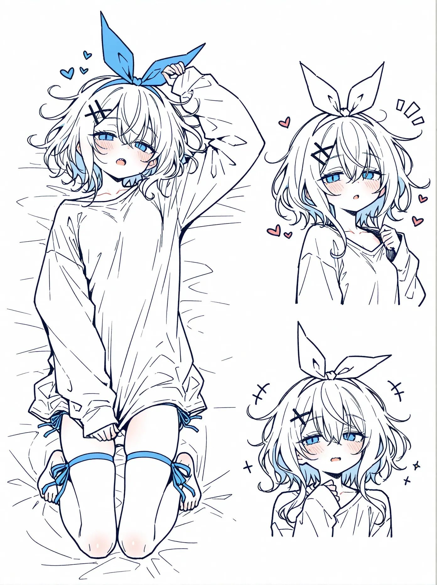 青リボンガール