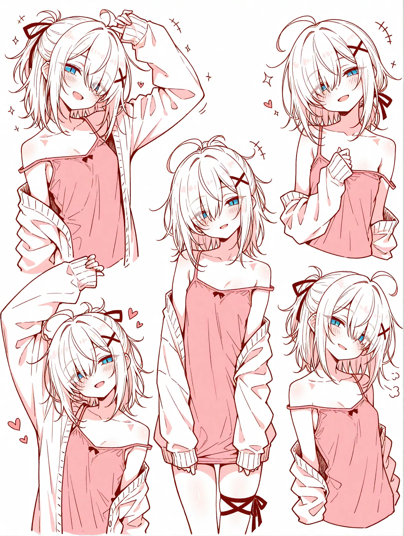 ピンクタンクトップガール