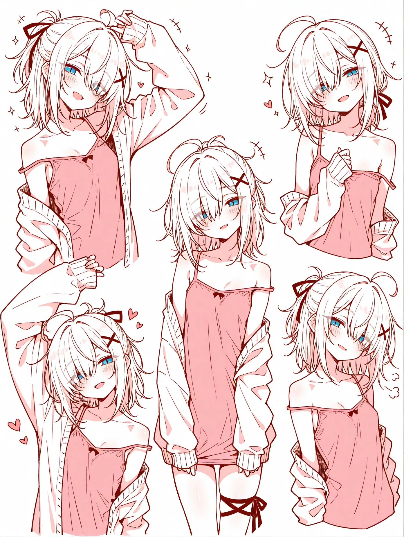 ピンクタンクトップガール